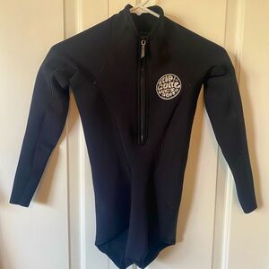Rip Curl Long Sleeve Spring Wetsuit Black Size 4